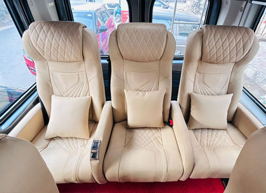 force urbania luxury van with 1x1 modified seats van hire in delhi gurgaon