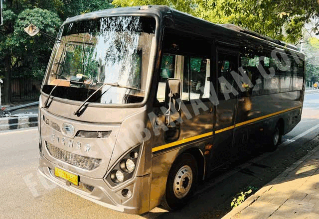 chardham yatra by eicher luxury coach with toilet washroom hire delhi