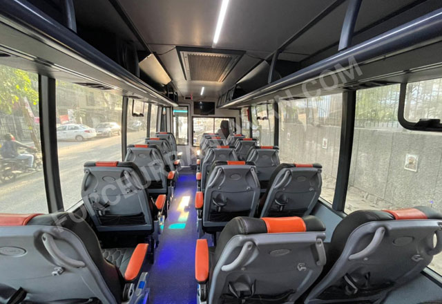 kedarnath badrinath yatra by 18 seater luxury coach with toilet washroom hire in delhi