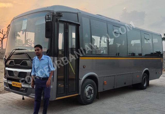 chardham yatra by marcpolo imported mini coach with washroom hire delhi