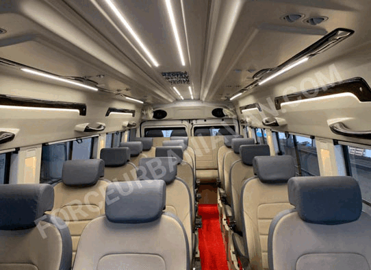 delhi to chardham yatra by 20 seater luxury 2x1 maharaja seats tempo traveller hire delhi