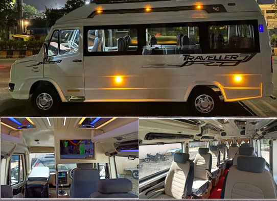 1x1 maharaja tempo traveller on rent in gurgaon noida