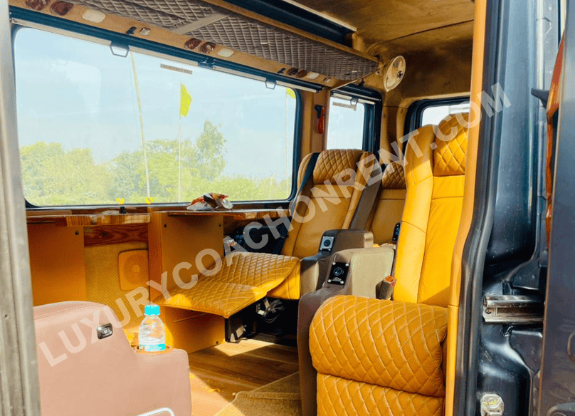 premium force urbania van with massager recliner motorized modified seats on rent in delhi